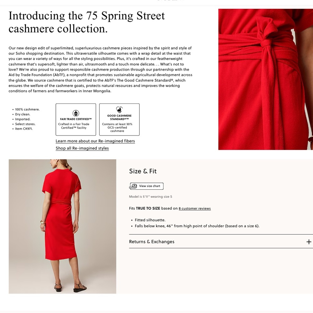 J. Crew Cream Midi Dress with Waist Tie - Picture 2 of 4